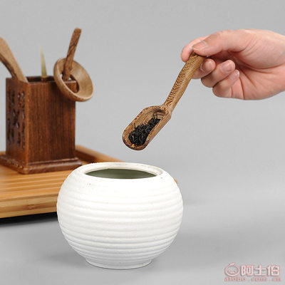 閩竹坊雞翅木茶鏟 功夫茶具的精致零配件